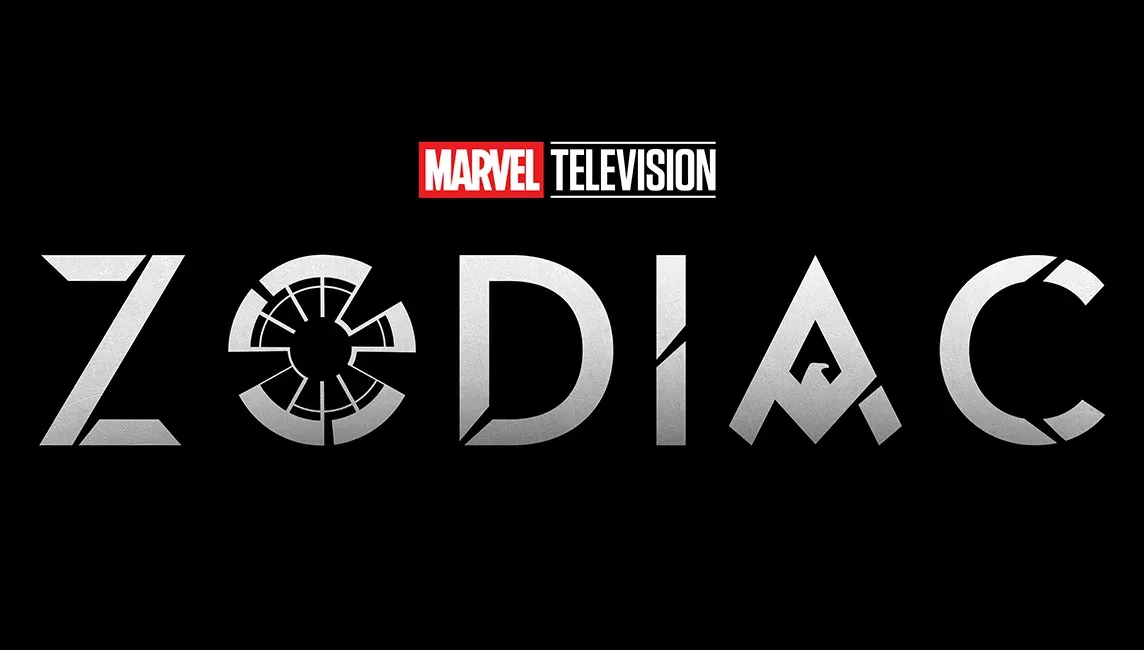 The logo for Marvel’s Zodiac TV series.